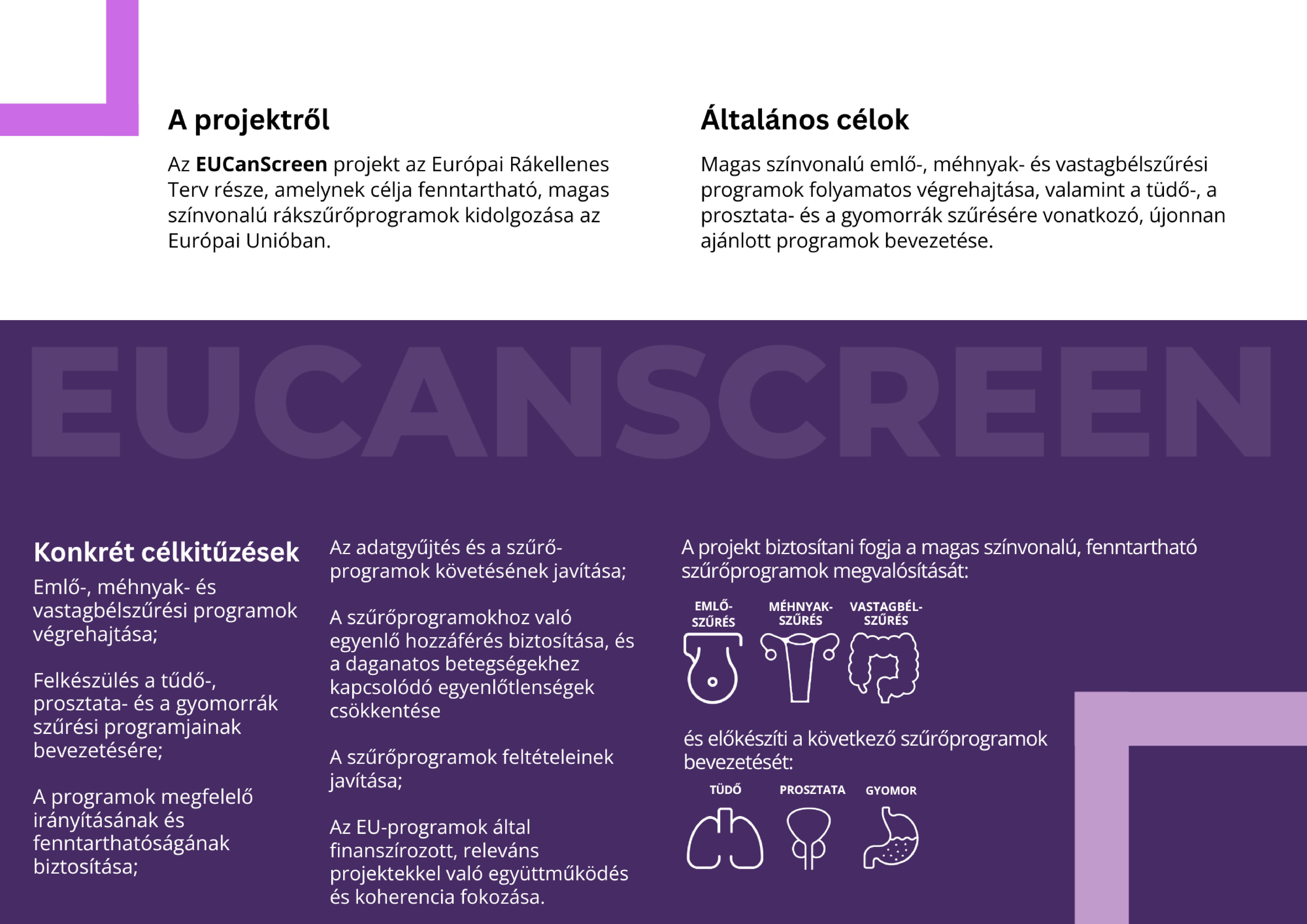 EUCanScreen Leaflet HU images 1