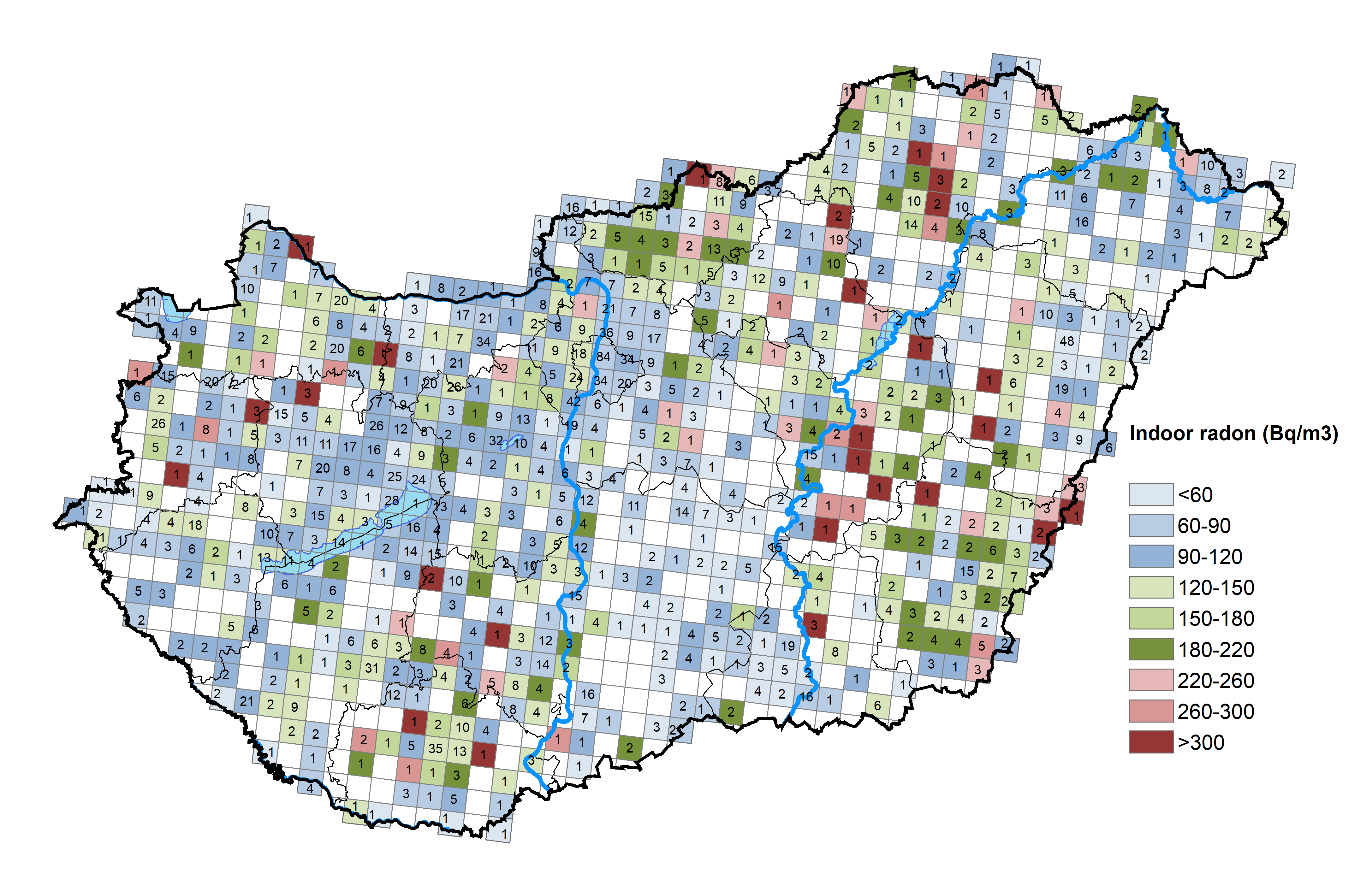 Országos radon térkép 2026ápr